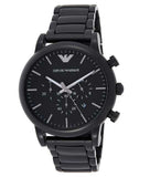 Emporio Armani Meccanico Skeleton Black Dial Black Steel Strap Watch For Men - AR60045 Buy Now By Emporio Armani