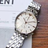 Emporio Armani Chonograph SIlver Dial Silver Steel Strap Watch For Men - AR1933 Buy Now By Emporio Armani