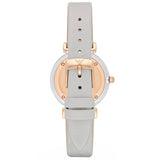 Emporio Armani Gianni T Bar Quartz Mother of Pearl Dial White Leather Strap Watch For Women - AR1965 Buy Now By Emporio Armani