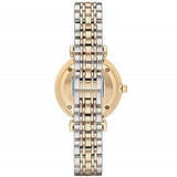 Emporio Armani Gianni T Bar Analog White Dial Two Tone Steel Strap Watch For Women - AR2076 Buy Now By Emporio Armani
