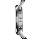 Emporio Armani Classic Chronograph Silver Dial Black Leather Strap Watch For Men - AR2432 Buy Now By Emporio Armani