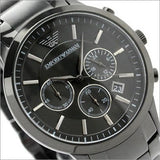Emporio Armani Classic Chronograph Black Dial Black Stainless Steel Strap Watch For Men - AR2453 Buy Now By Emporio Armani