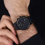 Emporio Armani Renato Chronograph Quartz Blue Dial Blue Leather Strap Watch For Men - AR2481 Buy Now By Emporio Armani