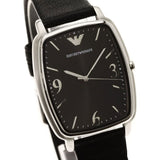 Emporio Armani Epsilon Quartz Black Dial Black Leather Strap Watch For Men - AR2490 Buy Now By Emporio Armani