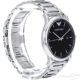 Emporio Armani Luigi Quartz Black Dial Silver Steel Strap Watch For Men - AR2499 Buy Now By Emporio Armani