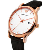 Emporio Armani Luigi White Dial Brown Leather Strap Watch For Men - AR2502 Buy Now By Emporio Armani