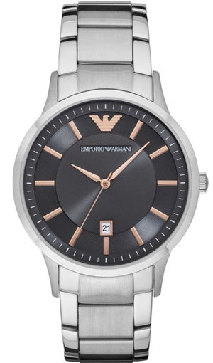 Emporio Armani Renato Quartz Grey Dial Silver Steel Strap Watch For Men - AR2514 Buy Now By Emporio Armani