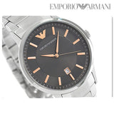 Emporio Armani Renato Quartz Grey Dial Silver Steel Strap Watch For Men - AR2514 Buy Now By Emporio Armani