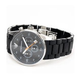 Emporio Armani Sportivo Chronograph Black Dial Black Strap Watch For Men - AR5858 Buy Now By Emporio Armani
