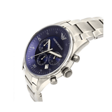 Emporio Armani Sportivo Chronograph Blue Dial Silver Steel Strap Watch For Men - AR5860 Buy Now By Emporio Armani