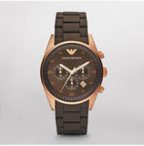 Emporio Armani Sport Chronograph Brown Dial Brown Stainless Steel Watch For Men - AR5890 Buy Now By Emporio Armani