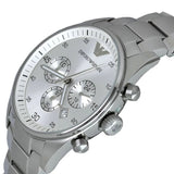 Emporio Armani Sportivo Chronograph Silver Dial Silver Steel Strap Watch For Men - AR5963 Buy Now By Emporio Armani
