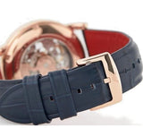 Emporio Armani Meccanico Silver Dial Blue Leather Strap Watch For Men - AR60009 Buy Now By Emporio Armani