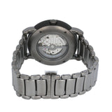 Emporio Armani Meccanico Automatic Black Dial Black Steel Strap Watch For Men - AR60010 Buy Now By Emporio Armani