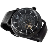 Emporio Armani Aviator Chronograph Black Dial Black Leather Strap Watch For Men - AR60028 Buy Now By Emporio Armani