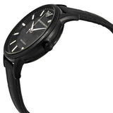Emporio Armani Meccanico Automatic Black Dial Black Leather Strap Watch For Men - AR60042 Buy Now By Emporio Armani