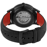 Emporio Armani Meccanico Skeleton Black Dial Black Leather Strap Watch For Men - AR60046 Buy Now By Emporio Armani