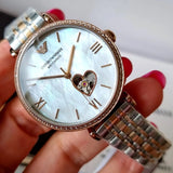 Emporio Armani Meccanico Automatic Mother of Pearl Dial Two Tone Steel Strap Watch For Women - AR60049 Buy Now By Emporio Armani