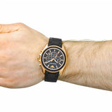 Emporio Armani Sigma Chronograph Black Dial Black SIlicon Strap Watch For Men - AR6066 Buy Now By Emporio Armani