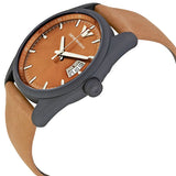 Emporio Armani Sportivo Analog Brown Dial Brown Leather Strap Watch For Men - AR6080 Buy Now By Emporio Armani