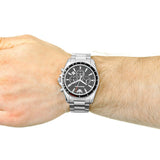 Emporio Armani Sigma Chronograph Black Dial Silver Steel Strap Watch For Men - AR6098 Buy Now By Emporio Armani