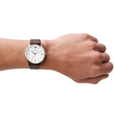 Emporio Armani Kappa Quartz White Dial Brown Leather Strap Watch For Men - AR80006 Buy Now By Emporio Armani