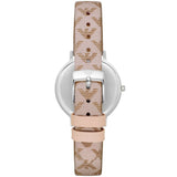 Emporio Armani Classic White Dial Beige Leather Strap Watch For Women - AR11008 Buy Now By Emporio Armani