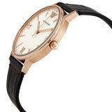 Emporio Armani Kappa Quartz White Dial Black Leather Strap Watch For Men - AR80015 Buy Now By Emporio Armani