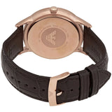 Emporio Armani Classic Brown Dial Brown Leather Strap Watch For Men - AR0383 Buy Now By Emporio Armani