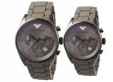 Emporio Armani Sportivo Chronograph Brown Dial Brown Steel Strap Watch For Men - AR5950 Buy Now By Emporio Armani