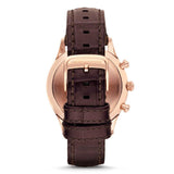 Emporio Armani Classic Chronograph Burgundy Dial Brown Leather Strap Watch For Men - AR1890 Buy Now By Emporio Armani