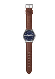 Armani Exchange Hampton Chronograph Blue Dial Brown Leather Strap Watch For Men - AX2133 Buy Now By Armani Exchange