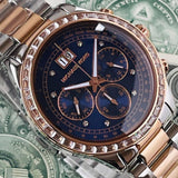 Michael Kors Brinkley Blue Dial Two Tone Steel Strap Watch for Women - MK6205 Buy Now By Michael Kors