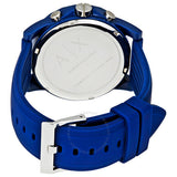 Armani Exchange Outerbanks Chronograph Blue Dial Blue Silicone Strap Watch For Men - AX1327 Buy Now By Armani Exchange