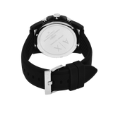 Armani Exchange Outerbanks Chronograph Black Dial Black Silicone Strap Watch For Men - AX1326 Buy Now By Armani Exchange