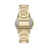 Armani Exchange Banks Chronograph Black Dial Gold Steel Strap Watch For Men - AX1721 Buy Now By Armani Exchange