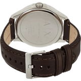 Armani Exchange Whitman Silver Dial Brown Leather Strap Watch For Men - AX2100 Buy Now By Armani Exchange