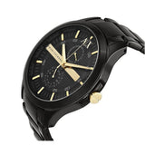 Armani Exchange Hampton Chronograph Black Dial Black Steel Strap Watch For Men - AX2121 Buy Now By Armani Exchange