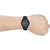 Armani Exchange Drexler Chronograph Black Dial Black Steel Strap Watch For Men - AX2639 Buy Now By Armani Exchange