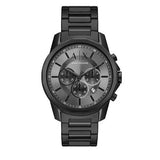 Armani Exchange Chronograph Black Dial Black Steel Strap Watch For Men - AX7140 Buy Now By Armani Exchange