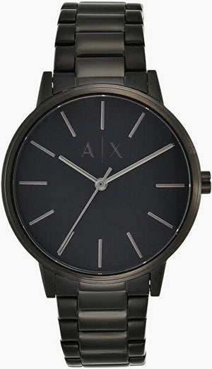 Armani Exchange Cayde Analog Black Dial Black Steel Strap Watch For Men - AX2701 Buy Now By Armani Exchange