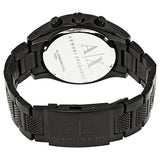 Armani Exchange Chronograph Black Dial Black Steel Strap Watch For Men - AX1605 Buy Now By Armani Exchange