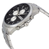 Armani Exchange Hampton Chronograph Black Dial Silver Steel Strap Watch For Men - AX2152 Buy Now By Armani Exchange