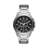 Armani Exchange Drexler Chronograph Black Dial Silver Steel Strap Watch for Men - AX2600 Buy Now By Armani Exchange
