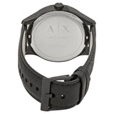 Armani Exchange Hampton Chronograph Black Dial Black Leather Strap Watch For Men - AX2400 Buy Now By Armani Exchange