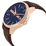 Armani Exchange Hampton Chronograph Blue Dial Brown Leather Strap Watch For Men - AX2172 Buy Now By Armani Exchange