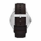 Armani Exchange Whitman Silver Dial Brown Leather Strap Watch For Men - AX2100 Buy Now By Armani Exchange