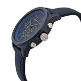 Armani Exchange Outerbanks Chronograph Blue Dial Blue Silicone Strap Watch For Men - AX7128 Buy Now By Armani Exchange