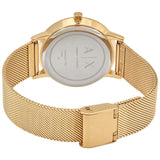 Armani Exchange Lola Analog Gold Dial Gold Mesh Strap Watch For Women - AX5536 Buy Now By Armani Exchange