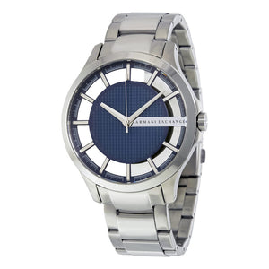 Armani Exchange Hampton Chronograph Blue Dial Silver Steel Strap Watch For Men - AX2178 Buy Now By Armani Exchange